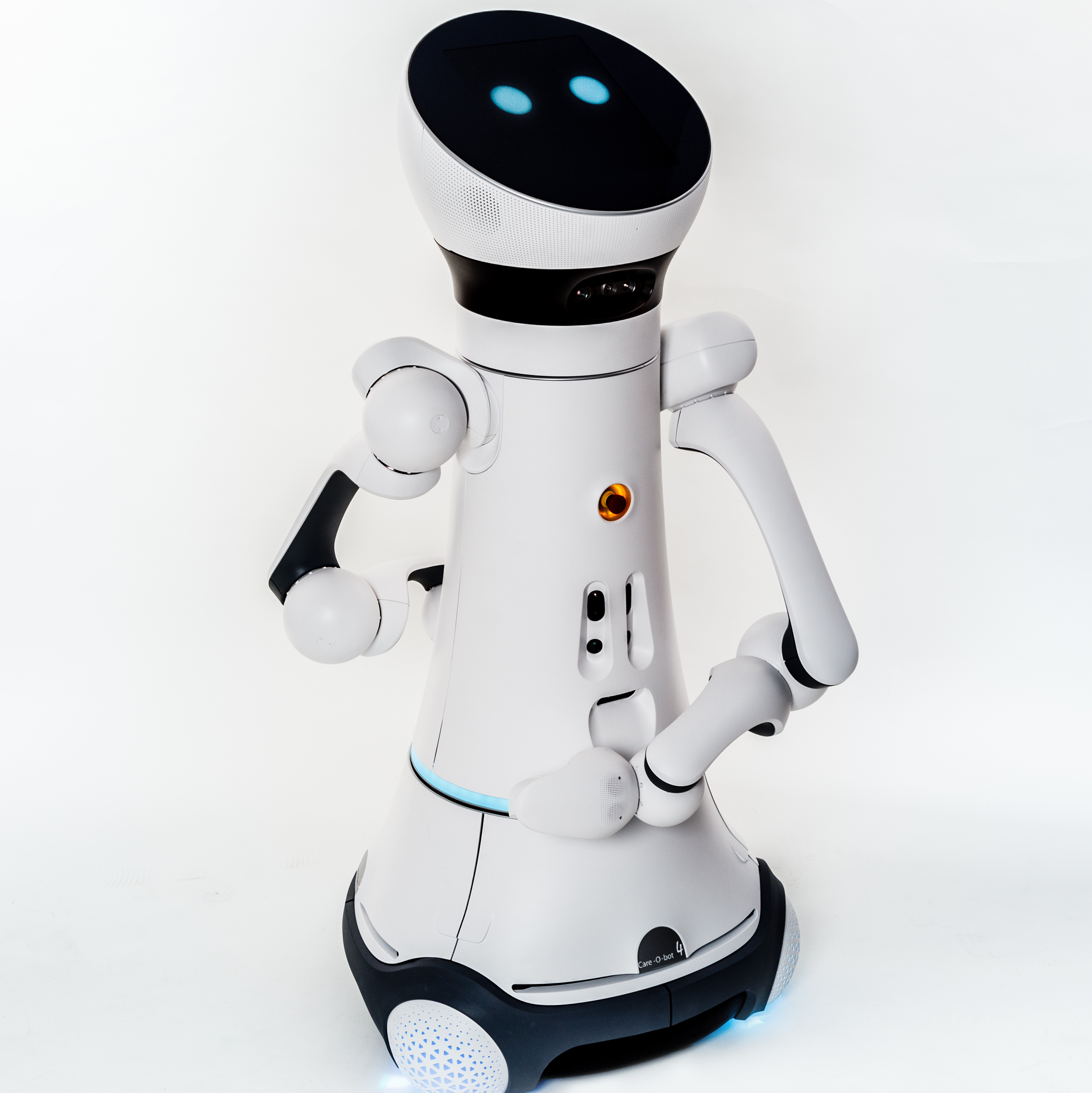 Robots with care treatment in nursing homes hospitals - Healthcare industry