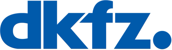 Logo DKFZ, blue letters "DKFZ"