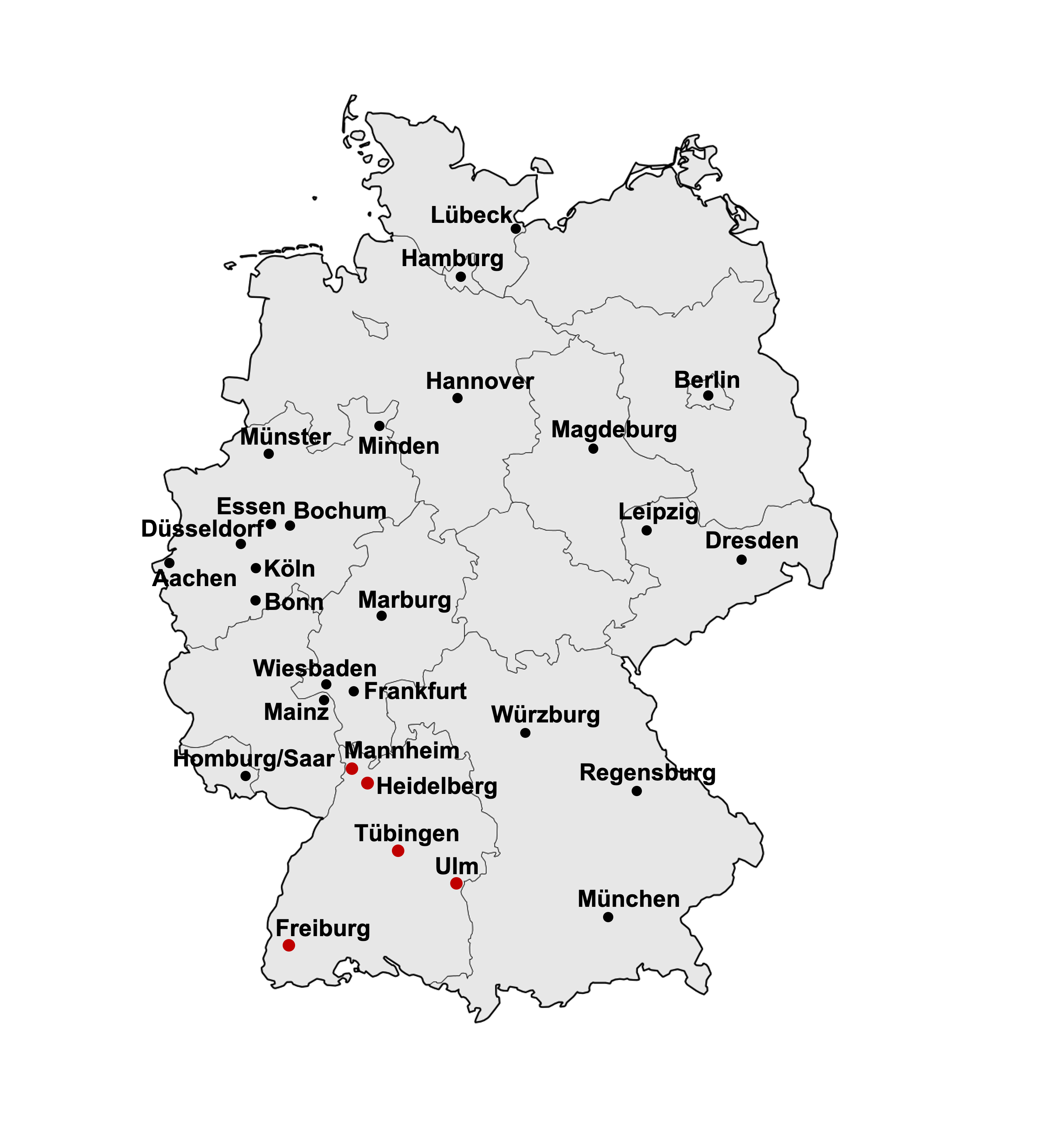 Zentren für Seltene Erkrankungen in Baden-Württemberg und Deutschland