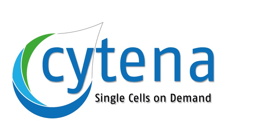 Das Logo besteht aus dem Schriftzug "cytena Single Cells on Demand".