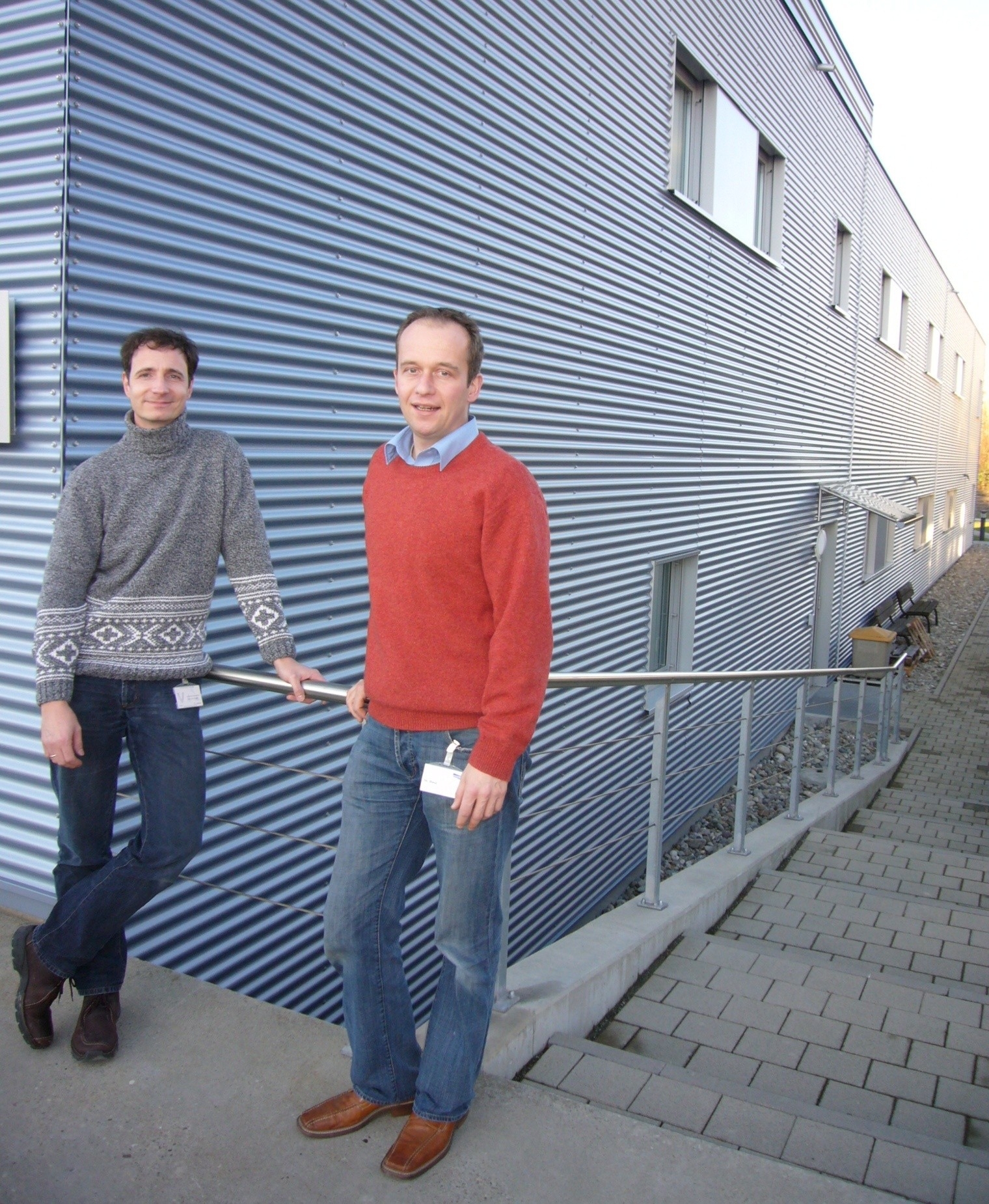 Dr. Reinhold Horlacher und Andreas Baur von BioLAGO (Foto: K.-P. Schäfer)