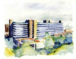 DKFZ Heidelberg, Aquarellbild