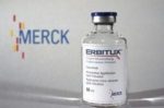 Flasche Erbitux-Infusionslösung der Firma Merck