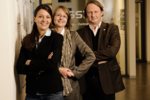 Erfindungen und Unternehmensgründungen werden mit neuem Förderangebot unterstützt (v. links): InnovationScout Simone Wagner, Gründungsberaterin Ute Engels und Prof. Dr. Andreas Marx