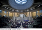 Blick ins Plenum des Dt. Bundestags.