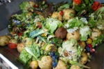 Obst- und Gemüseabfälle, die in einem am Fraunhofer IGB entwickelten Hochlastvergärungsverfahren zu Biogas umgesetzt wurden.