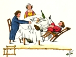 Zu sehen ist die Figur des Zappel-Philipps aus dem Struwwelpeter.