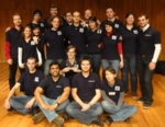 Proud winners: students and their supervisors after the award ceremony in Boston