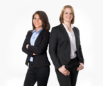 Auf dem Foto sind die beiden Geschäftsführerinnen Seda Erkus und Nadine Antic von GlobalFlow zu sehen.
