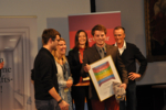 Tomes GmbH team at the Elevator Pitch BW in Freiburg.