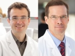 Dr. Daniel Mertens und Prof. Dr. Stephan Stilgenbauer lächeln freundlich in die Kamera