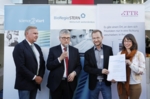 Fotografie der Preisträger des 1. Platzes Mireca Medicines GmbH.