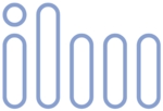 Logo des Ulmer An-Instituts ILM, das aus einem relativ nüchternen Schriftzug - blau auf weiß - besteht.