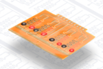 Biosensor that looks very much like a computer chip.