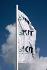 Flagge des Karlsruher Instituts für Technlogie (KIT)