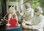Bei Boehringer Ingelheim in Biberach werden biotechnische Medikamente auf der Basis von Zellkulturen hergestellt. Im Bild das Animpfen der Zellkulturen im Labor als erste Stufe der späteren Zellvermehrung im großtechnischen Maßstab.