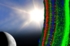 Photo of moon by John French, Abrams Planetarium; photo of retina by Hartwig Seitter, work group Münch, University of Tübingen